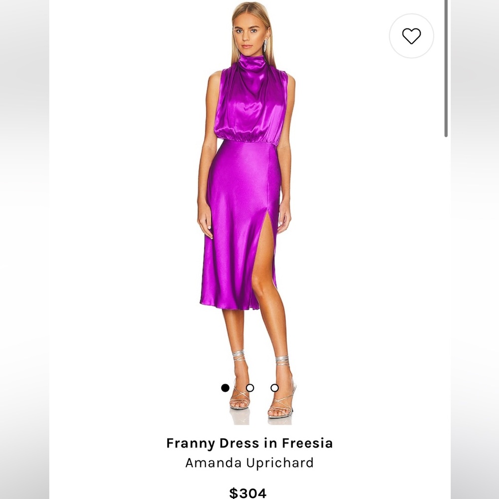 Amanda Uprichard purple dress size Small. Only worn once